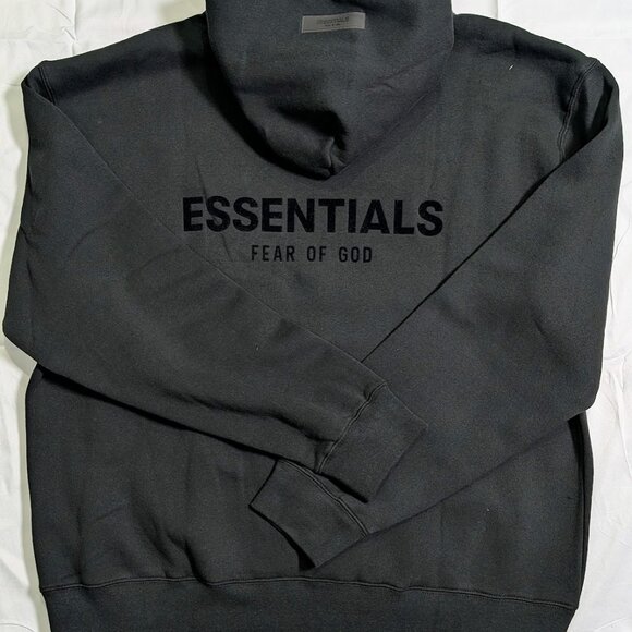 Fear of God Essentials Hoodie Stretch Limo Men's M Size Oversized Hoodie NWT - Picture 4 of 8
